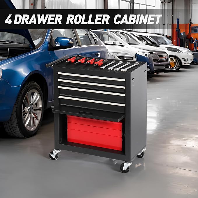 4-Drawer Rolling Tool Chest, Cabinet - Image 7
