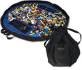 Lay-n-Go 2-in-1 Small Portable Drawstring Toys Storage Organizer and Play Mat by Lay-n-Go