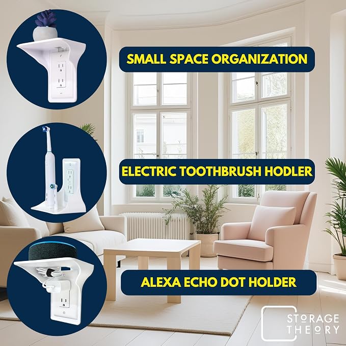 BeraTek Power Perch Wall Outlet Shelf - Image 4