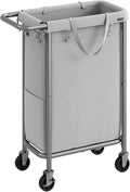 SONGMICS Laundry Basket with Wheels, Rolling Laundry Hamper, 23.8 Gallons by SONGMICSbySONGMICSHOME