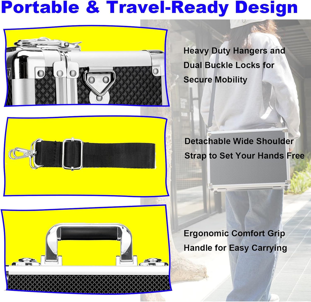 Lockable Trading Sports Card Case Storage Box Holder Organizer