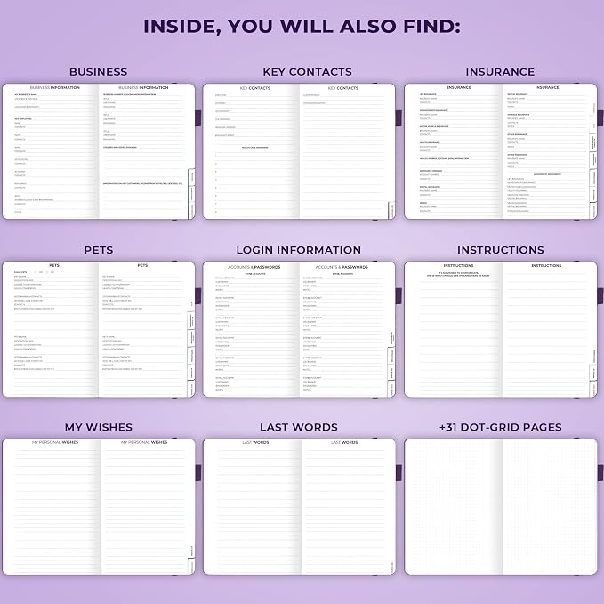 Clever Fox End of Life Planner – Final Arrangements Organizer - Image 6