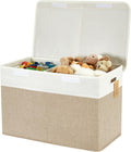 Large Toy Storage Box with Lid, Collapsible Toys Storage Organizer