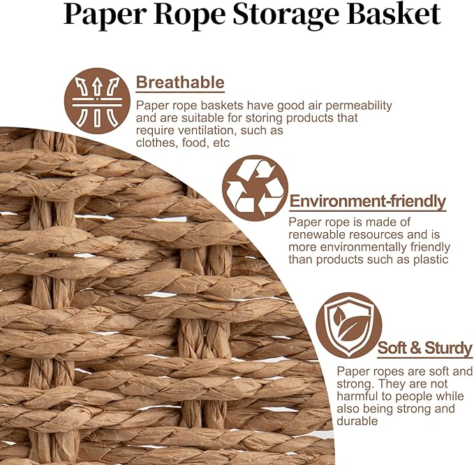 OIAHOMY Wicker Storage Basket - Image 7