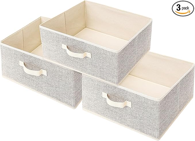 Storage Baskets, 15.7-Inch Woven Fabric Bins, Storage Cubes by EITMOW