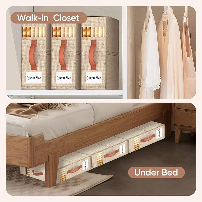 4 Pack Bed Sheet Organizers and Storage - Image 4