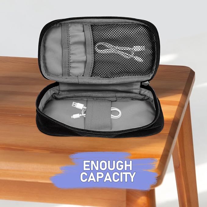 Wear-resistant Electronic Organizer Bag Large Capacity Travel Cable Storage - Image 7