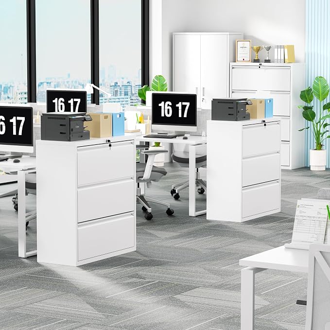 Bonusall 3 Drawer Lateral File Cabinet - Image 2