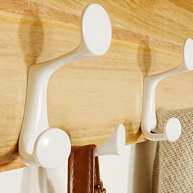 SKOLOO Wall Shelf with Hooks, 35-Inch Coat Rack Wall Mount with Shelf Organizer - Image 7