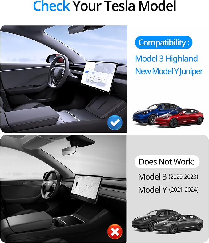UBeesize Tesla Model Y Juniper Accessories, Center Console Organizer Tray - Image 7