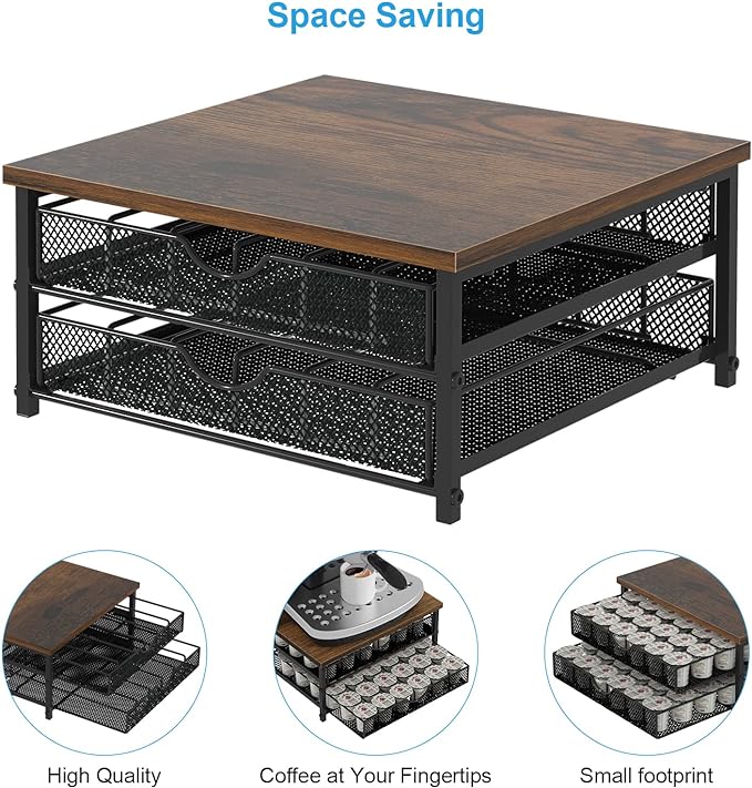 Coffee Pod Holder For Counter, Coffee Pod Drawer for K Cup Storage Drawer Holder - Image 5