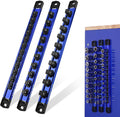 WORKPRO Magnetic Socket Organizer Set, 1/2" 3/8" 1/4" Drive Aluminum Alloy by WORKPRO