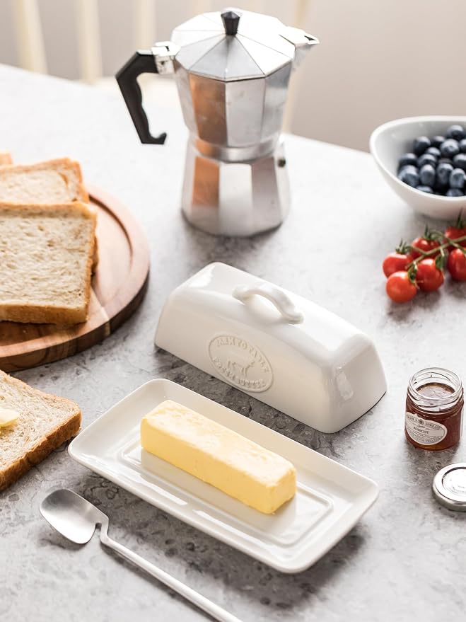Cow Butter Dish, Ceramic Butter Dish - Image 3