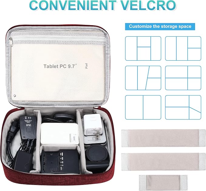 CILLA Electronics Organizer Travel, Travel Cord Organizer Case, Compact - Image 3