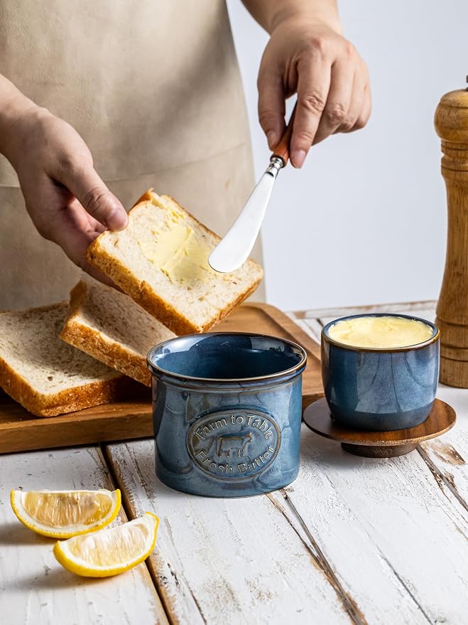 Ceramic Butter Dish with Lid, Butter Crock - Image 8