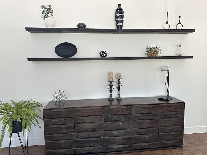 joelsantiques 72 Inch Wooden Floating Shelves - Image 9