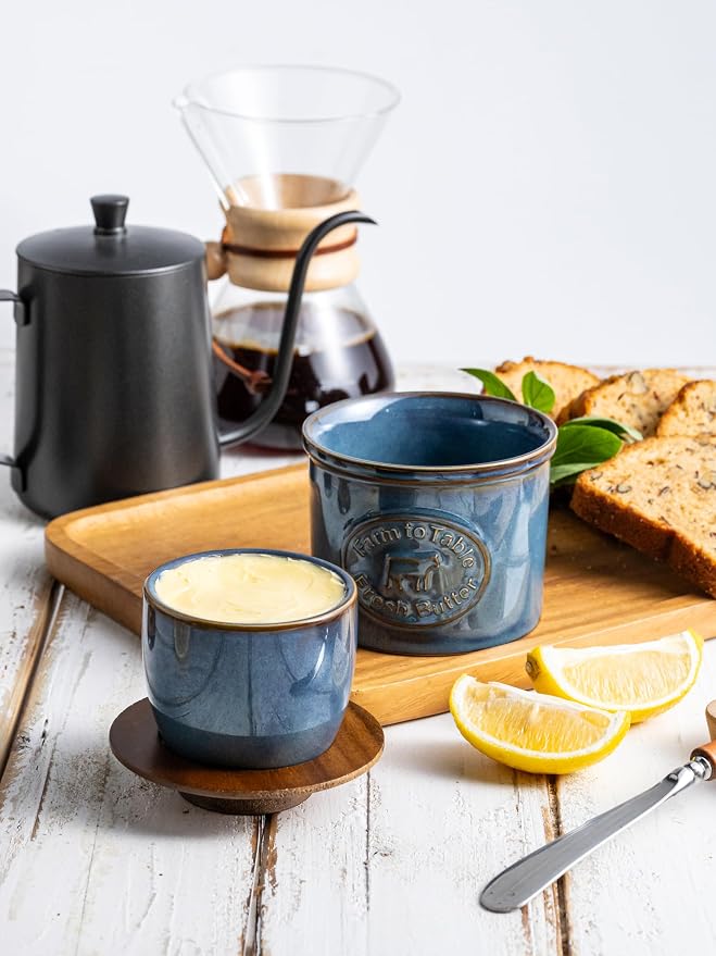 Ceramic Butter Dish with Lid, Butter Crock - Image 3