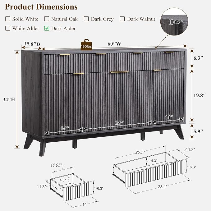 OKD Fluted Storage Cabinet - Image 2