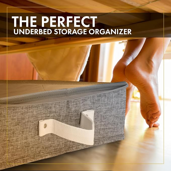 HOMELUX THEORY 2pc Under Bed Storage Containers, Bedroom Under the Bed Drawer - Image 5