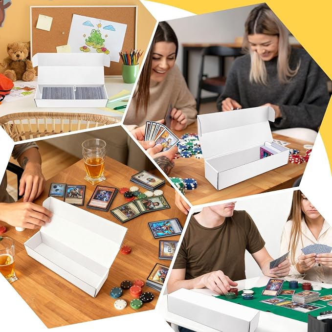 Trading Card Storage Box with Dividers, 3 Pack • 820 Count Bulk Card Collection - Image 4