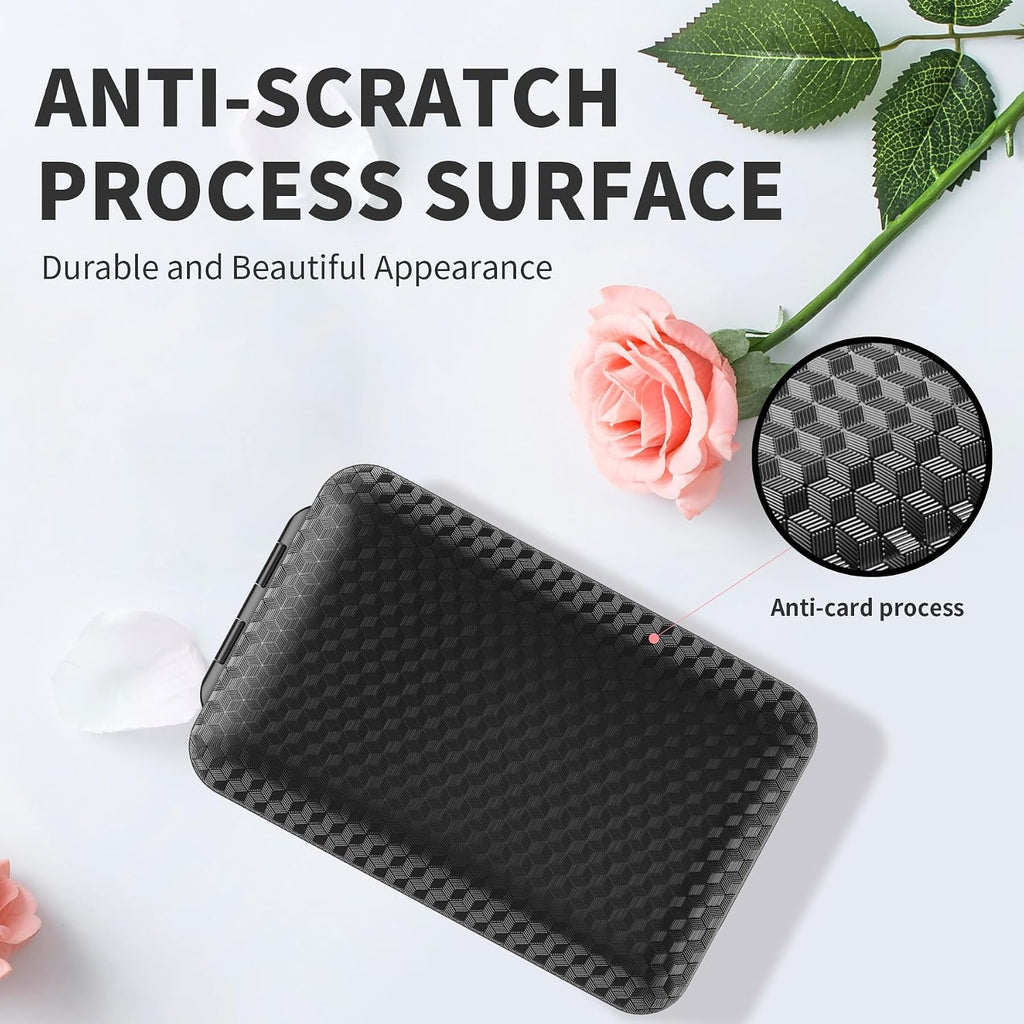Magnetic Travel Pill Organizer Large 7 Day Medicine Box Case-Black
