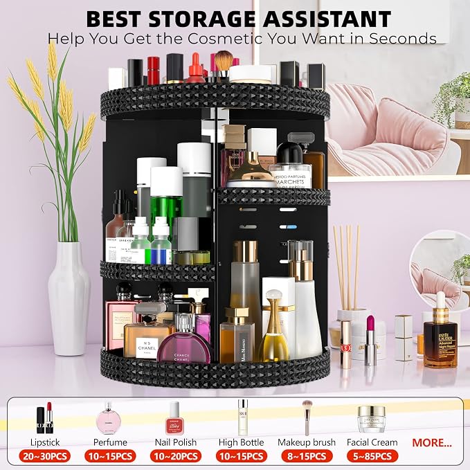 360 Degree Rotating Makeup Organizer - Image 4