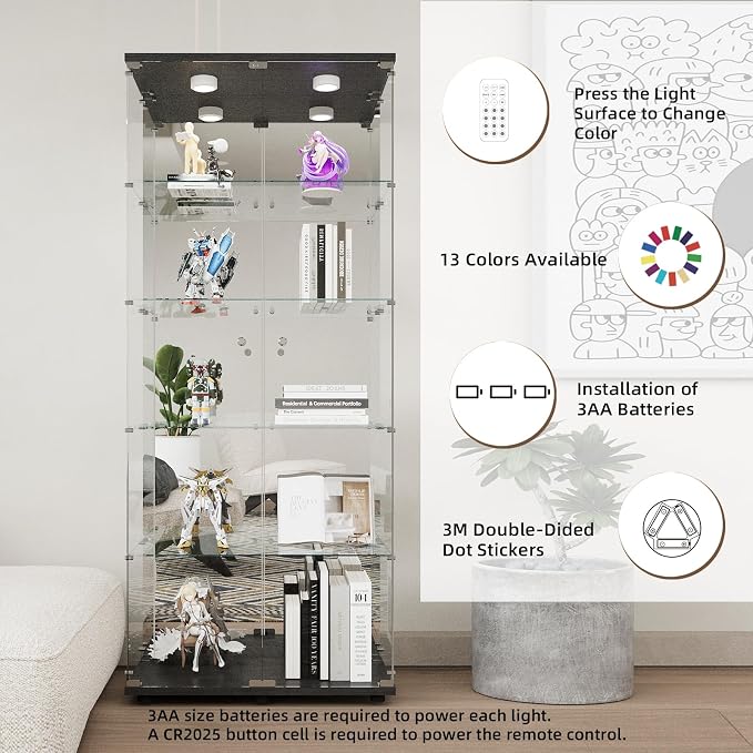 Beauty4U Glass Display Cabinet - Image 5