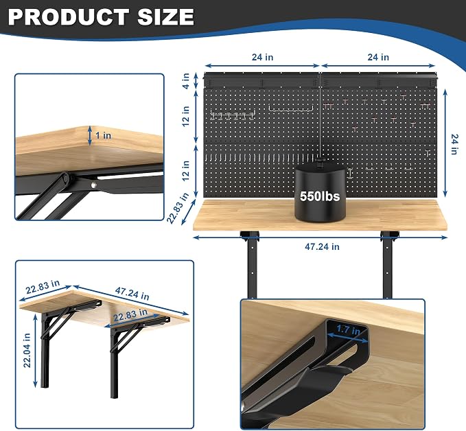 Ultrawall Wall Mounted Workbench - Image 3