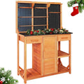 Outdoor Garden Potting Bench, Horticultural Wooden Workstation Table by Agitree