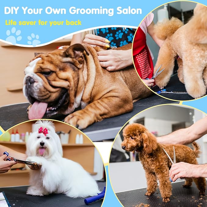 Lyromix 36''Large Dog Grooming Table, Adjustable Cat Drying Desktop - Image 7