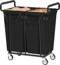 Large Laundry Hamper with Wheels, 2 by Gewudraw