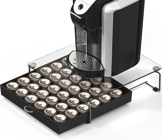 DecoBrothers Crystal Tempered Glass Holder Drawer by DecoBrothers