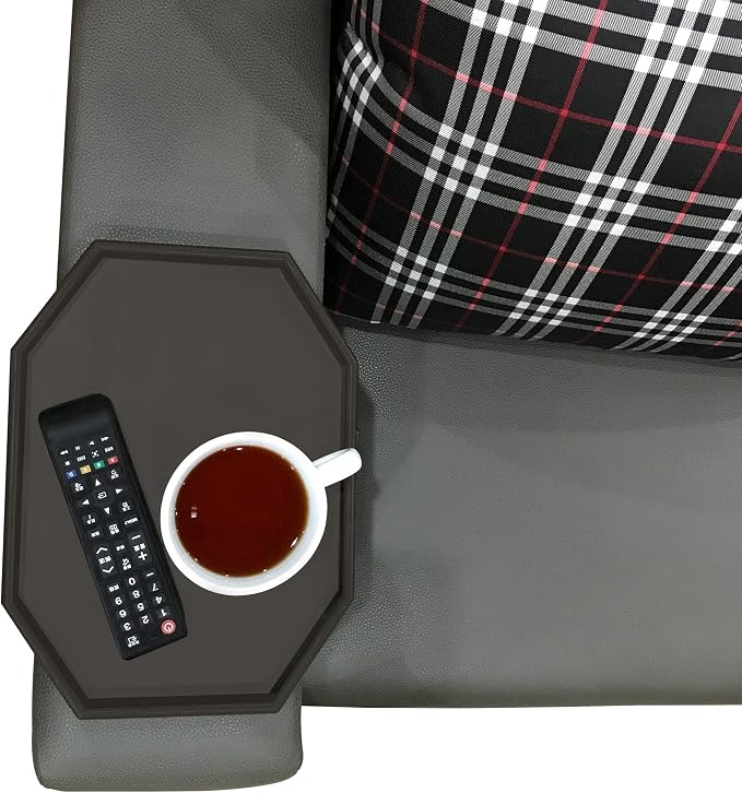 Side Tables Sofa Armrest Clip-On Table, Recliner Armchair Organizer Tray - Image 4