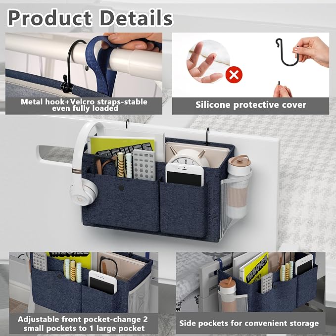 Bedside Caddy Bedside Organizer - Image 4