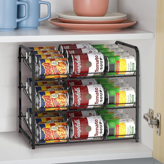 BTY Can Organizer for Pantry Stackable 2 Pack, Can Storage Organizer Rack - Image 5