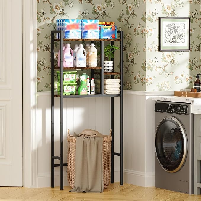 Over-The-Toilet Storage Rack, 3-Tier Bathroom Shelves Over Toilet, Above Toilet - Image 7