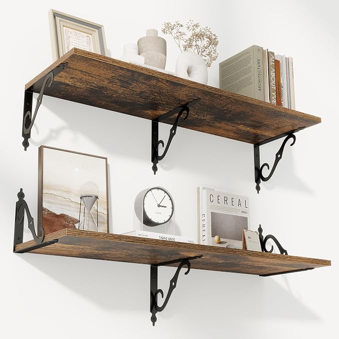 RICHFOCUS 12 Inch Deep Floating Shelves by Unknown