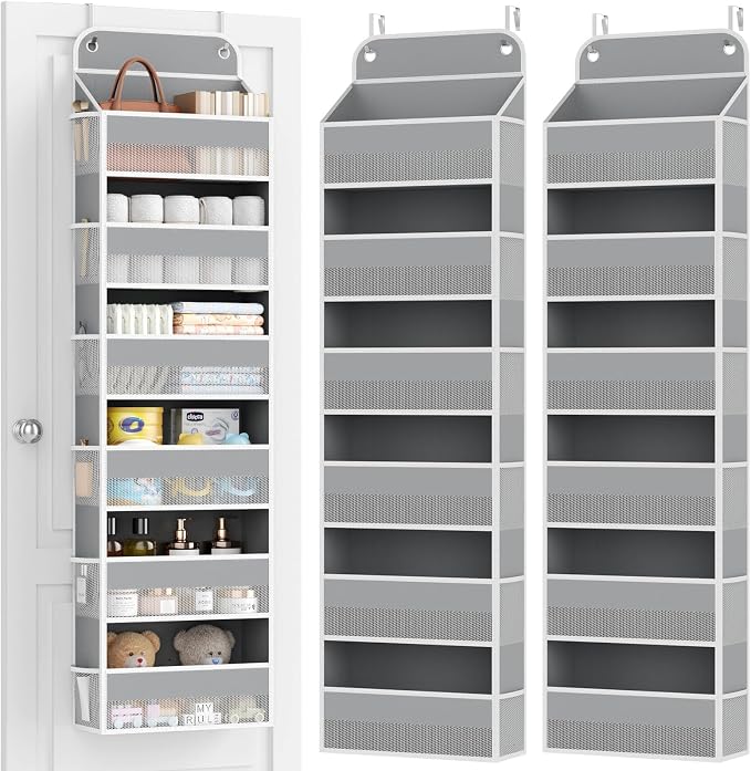 Yecaye 2 Pack Over The Door Organizer, 6-Tier Closet Door Hanging Organizer by Yecaye