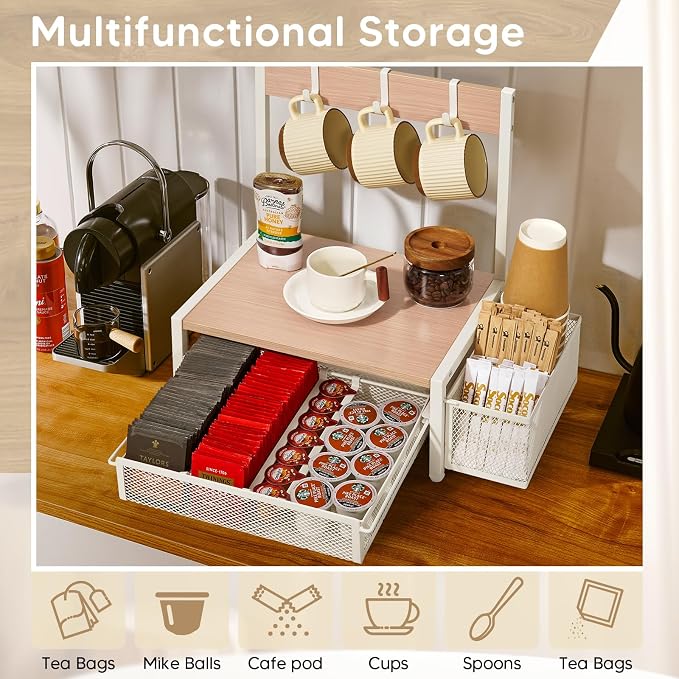 Tea Bag Organizer, Wood Tea Organizer and Storage Cheast, Tea Bag Holder - Image 3