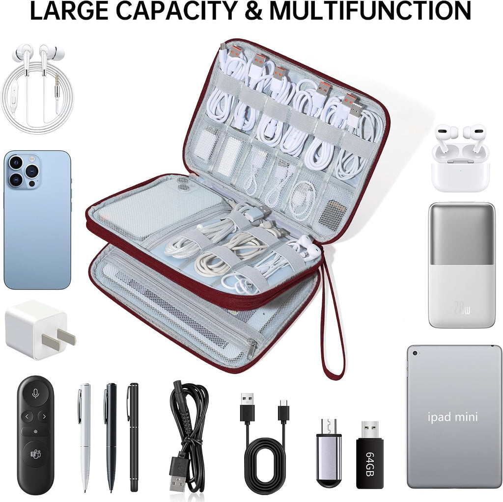 CILLA Electronics Organizer Travel, Travel Cord Organizer Case