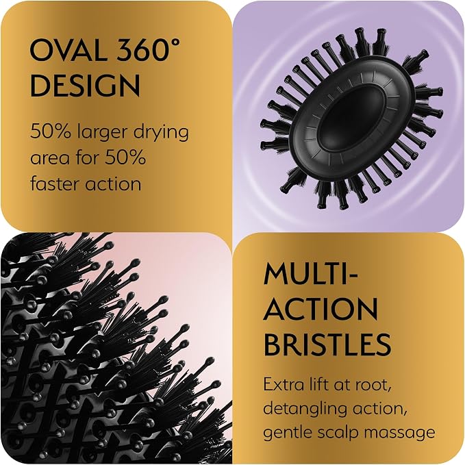 Professional Blowout Hair Dryer Brush, Hot Air Brush - Image 7