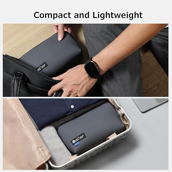 RIGHT AWAY Travel Tech Pouch，Waterproof Cord Case，Electronics Organizer Travel - Image 9