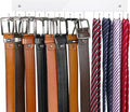 Belt Hanger Wall Mounted, Wooden Belt Organizer Max 12 Storage Capacity by HAILMAJOR