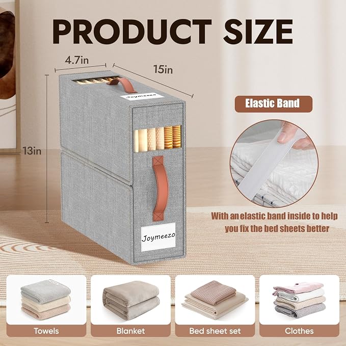 6 Pack Bed Sheet Organizers and Storage - Image 2