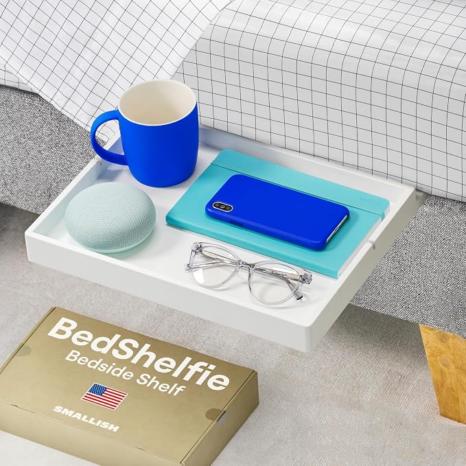 BedShelfie Bedside Shelf for Dorm Room Bunk Bed & Top Bunk, College Dorm Room by BedShelfie