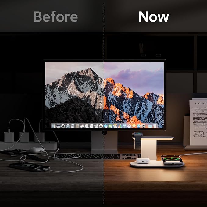 GUSGU 3 in 1 Charging Station for MagSafe Wireless Charger - Image 5