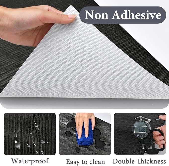 Shelf Liners for Kitchen Cabinets 12in x 20FT Non Adhesive Drawer Liner Gray - Image 5