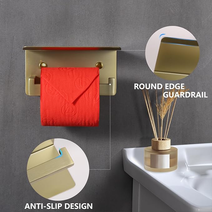 LANC Gold Toilet Paper Holder - Image 4