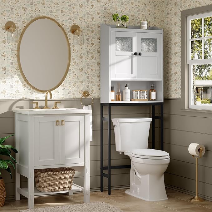 Over The Toilet Storage Cabinet, Bathroom Organizer Over Toilet - Image 7