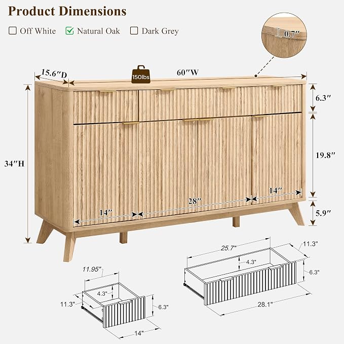 OKD Fluted Storage Cabinet - Image 2